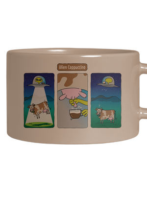 Alien Cappuccino macaron bögre Brown Macaron