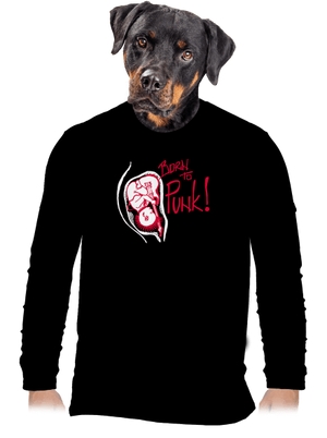  férfi hosszú ujjú póló Black