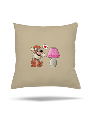 Szerelmes kutya párna Beige