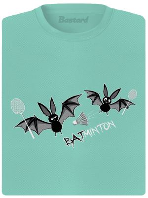 Batminton női sportpóló Mint Mal