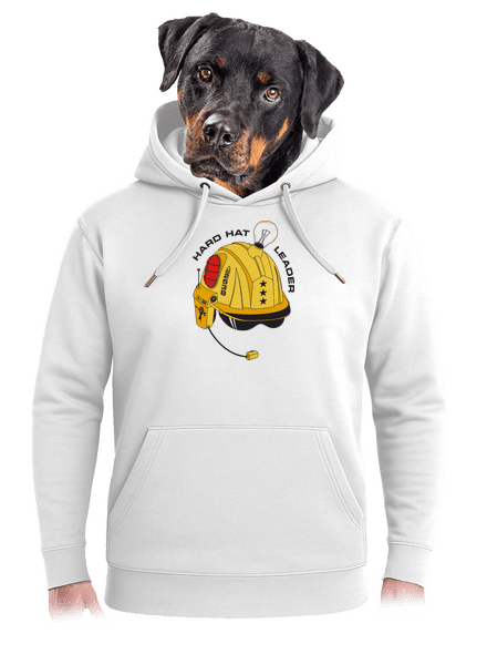 Hard hat leader unisex prémium pulóver Snowwhite