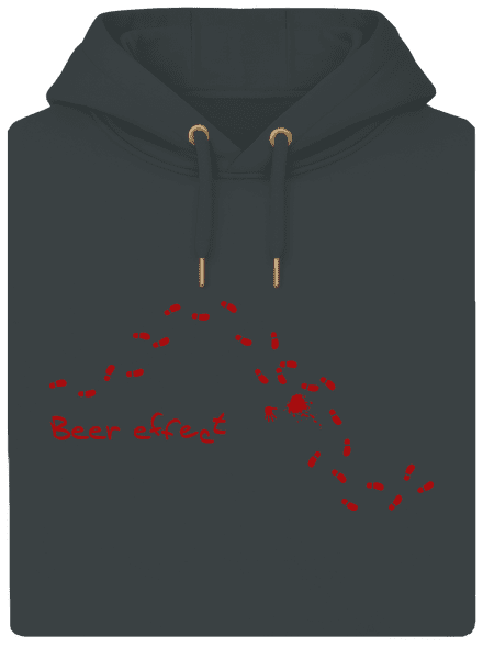 Beer effect unisex prémium pulóver Charcoal
