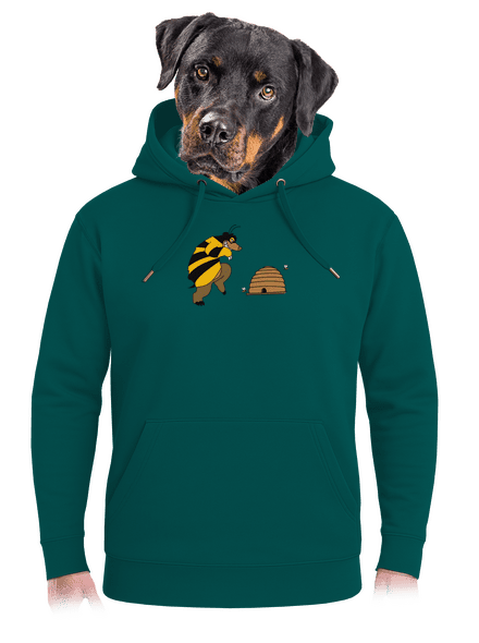 Méh uraság unisex prémium pulóver Emerald Green