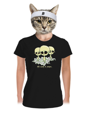 Látogatók női sportpóló Black