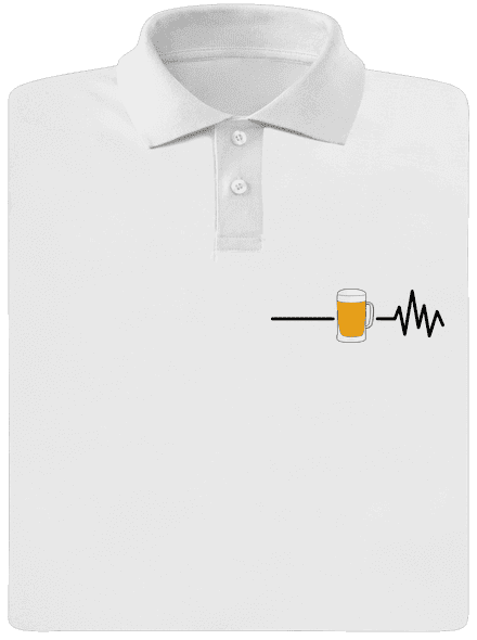 Beer help férfi pólóingek White