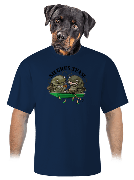 Silurus team unisex túlméretezett póló Midnight Blue