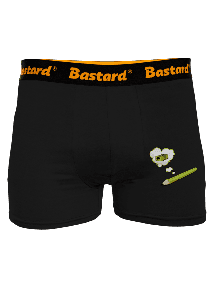 Ceruza és hegyező boxeralsó Black