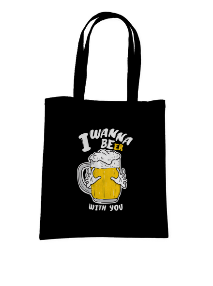I wanna beer táska Black