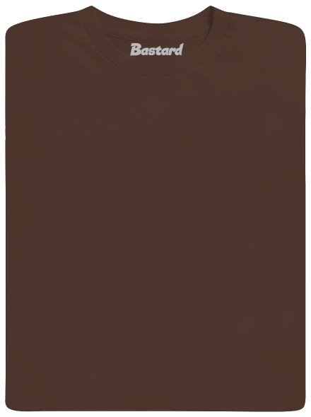 Nyomtatás nélkül férfi póló Brown