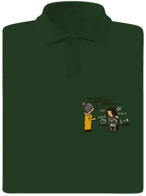 You know nothing férfi pólóingek Bottle Green Mal