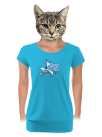 női póló elasztikus alsó szegéllyel