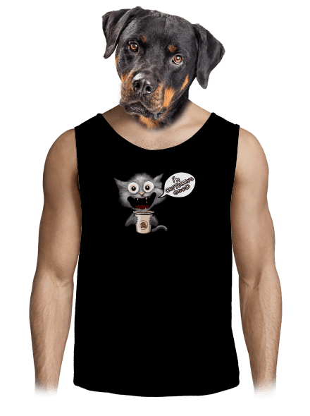 I’m coffeeling good férfi trikó Black