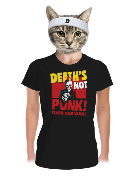 Death's not punk női sportpóló Black