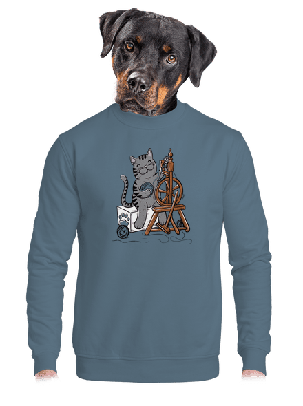 Dorombol a macska unisex crewneck Nordic Blue