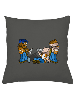 Real Minecraft párna Gray Pol