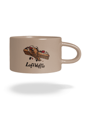 Luftwaffle macaron bögre Brown Macaron