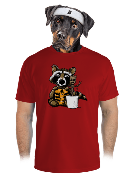 A galaxis őrzői férfi sportpóló Red Mal