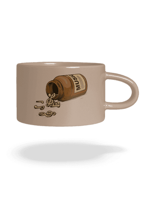 Music Pills macaron bögre Brown Macaron