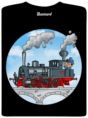 Kéményfüst férfi hosszú ujjú póló Black