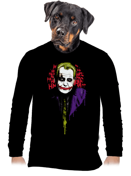 Zeman Joker férfi hosszú ujjú póló Black