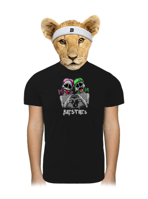 Besties gyerek sport póló Black