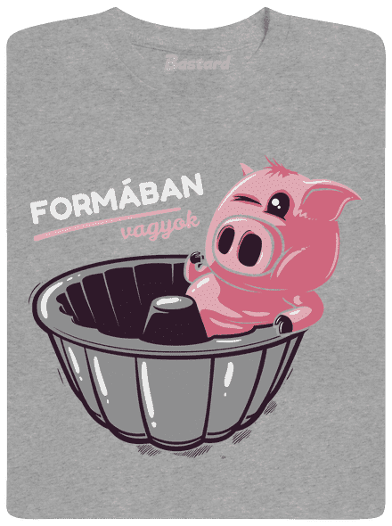 Formában férfi póló Sport Grey