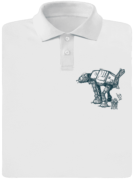 AT-AT férfi pólóingek White