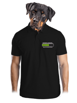 Gondolkodom férfi pólóingek Black