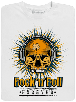 Rock'n'Roll forever férfi hosszú ujjú póló White