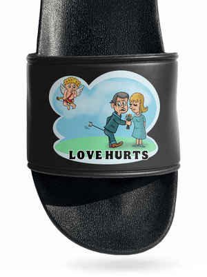 Love hurts papucs Black