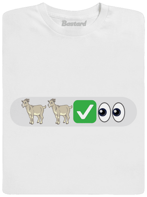 Emoji férfi hosszú ujjú póló White