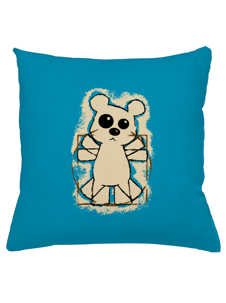 Da Vinci Teddy párna Blue Turquoise