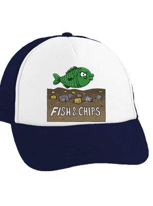 Fish and IT chips teherautós sapka French Navy cap