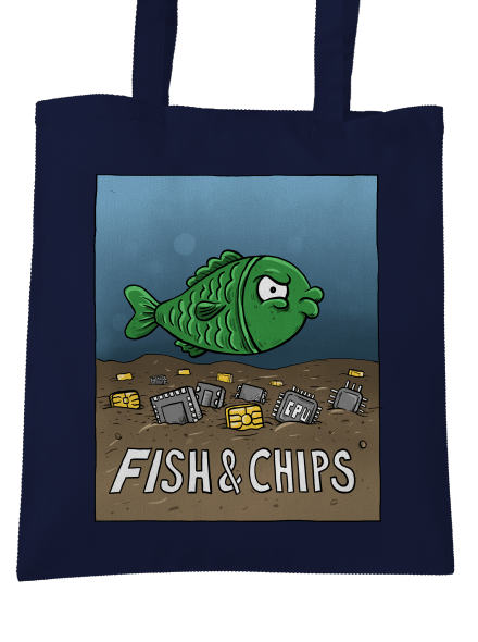 Fish and IT chips táska French Navy