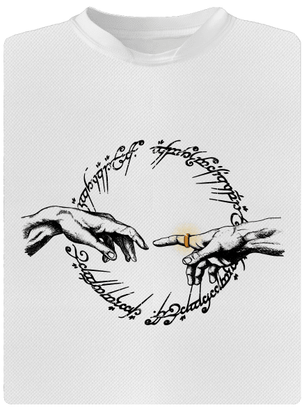 God of ring gyerek sport póló White