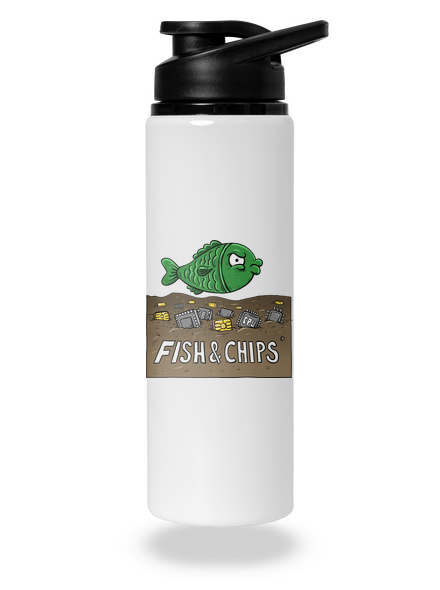 Fish and IT chips kulacs White