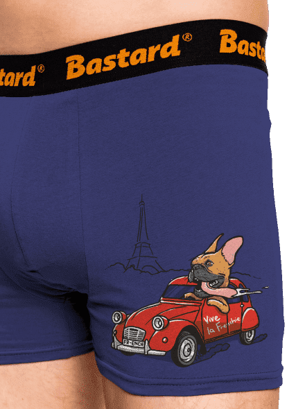 Francia buldog boxeralsó Blue Navy