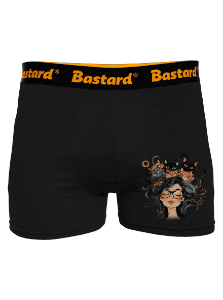 Macska hölgy boxeralsó Black