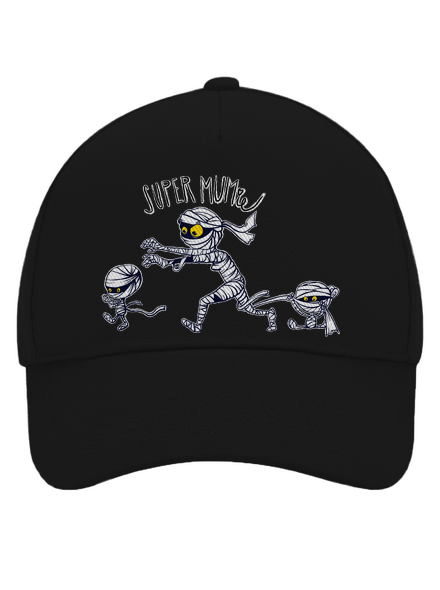 Super mumie baseballsapka Black
