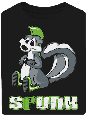 Spunk unisex túlméretezett póló Black