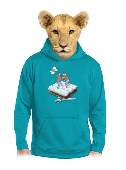 Sarki expedíció gyerek kenguruzsebes pulóver Hawaiian Blue