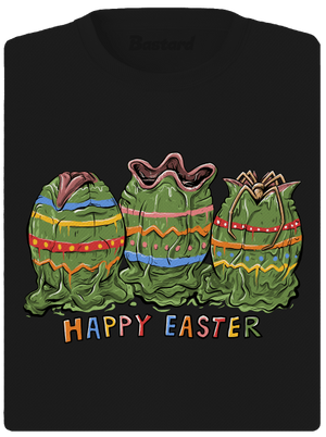 Happy easter női sportpóló Black