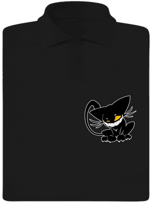 Evil cat férfi pólóingek Black