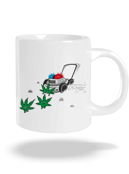 Ganja bust nagy bögre White