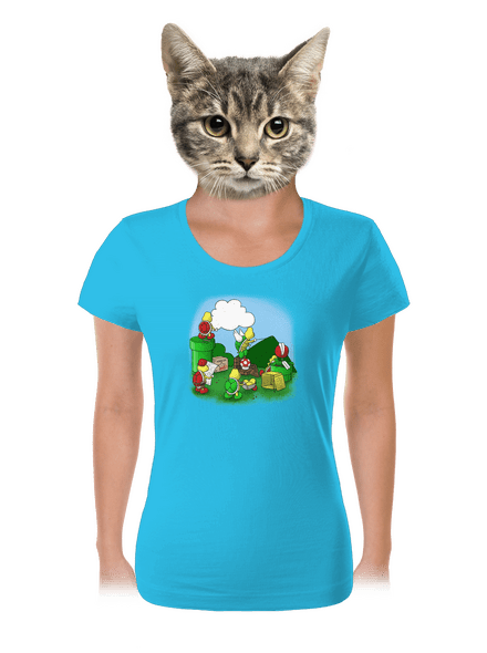 Hogyan építsünk fel egy új szintet női póló Blue Atol