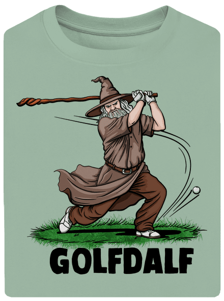 Golfdalf unisex túlméretezett póló Sage