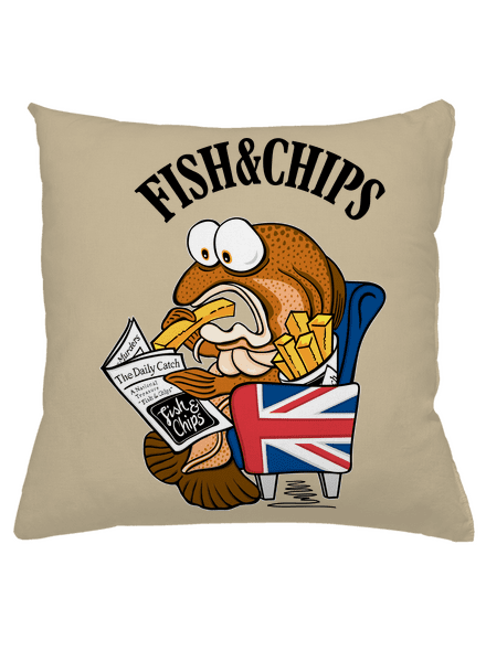 Fish and chips párna Beige