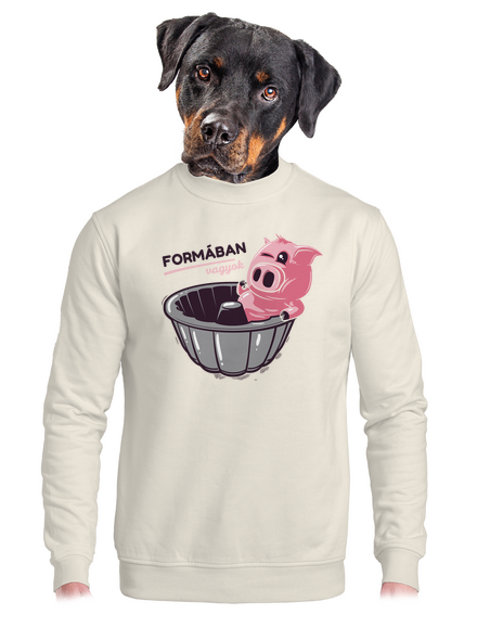 Formában unisex crewneck Off White