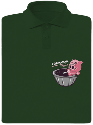 Formában férfi pólóingek Bottle Green Mal