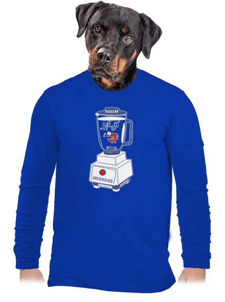 Keverő férfi hosszú ujjú póló Royal Blue